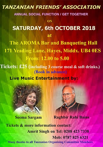 Tanzanian Association Rahi Bains October 2018 (1)