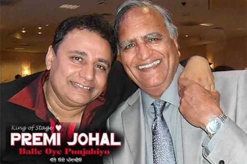 King of Bhangra Stage Johal Premi and Rahi Bains