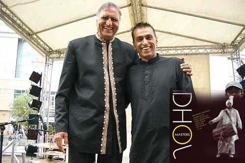 Rahi Bains with Kuljit Bhamra at Dhoom Dhamaka festival, Reading