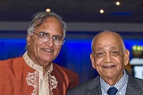 Rahi Bains with legendary poet and broadcaster Chaman Lal Chaman