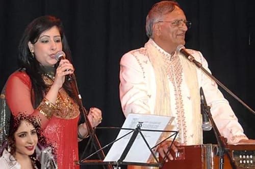 Sa Re Ga Ma Pa finalist Kiran Sachdev and Rahi Bains at Bollywood Nite, Treaty Centre, Hounslow